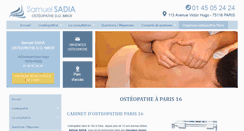 Desktop Screenshot of osteopathe-paris-16.com